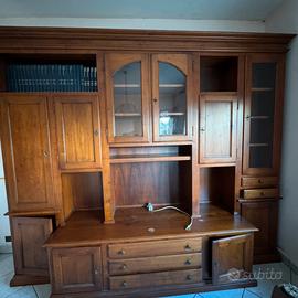 Libreria mobile soggiorno, comodini e cassettiera