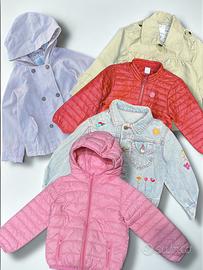 Lotto 5 giacche bambina 18 24 mesi primavera