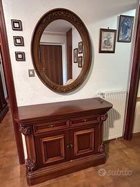 Set mobili vintage anni 80 in legno massello