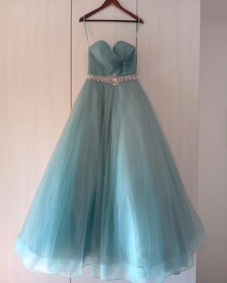 Abito da cerimonia colore Verde acqua - turchese