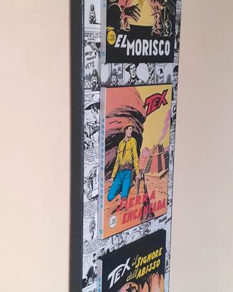 Quadro in legno omaggio a Tex