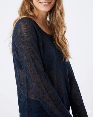 Maglia blu in cotone terranova S nuova