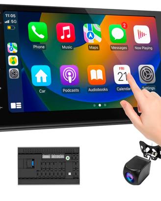 Carplay 2 din 7" con telecamera posteriore 