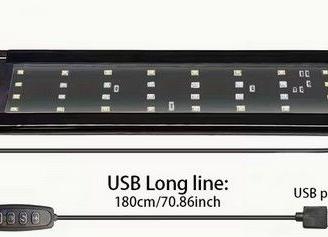 Lampada Led 30/47cm per acquari, dimmerabile