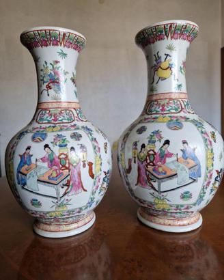 Vaso cinese XX secolo in coppia