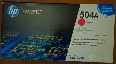 HP CE253A (504A) Magenta Toner Originale x CP3525