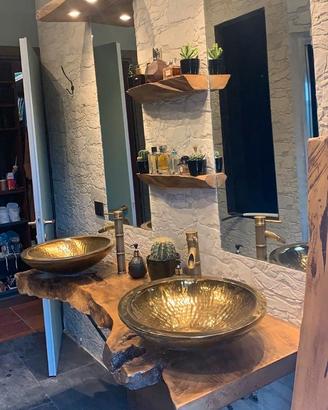 TOP BAGNO, TAVOLI, MENSOLE IN LEGNO MASSEL