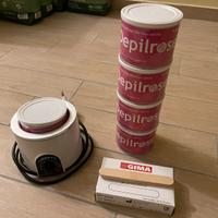 Set ceretta brasiliana + fornello scaldacera