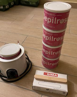 Set ceretta brasiliana + fornello scaldacera