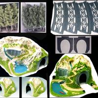 Plastico Trenino Accessori H0