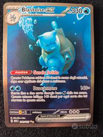 carta Pokémon Blastoise Ex  Full Art 200/165 del 2