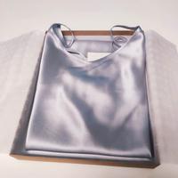 sottoveste tg 46 pura seta argento