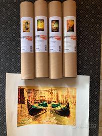 4 Stampe  Di   VENEZIA 30x40 su cartoncino