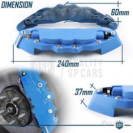 Subito - RT ITALIA CARS - 2 Cover COPRI PINZE Freni Auto BLU Tuning 24CM - Accessori  Auto In vendita a Bari