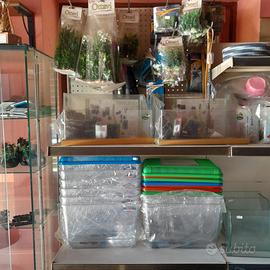 Acquari in plastica decorazioni e tartarughiere