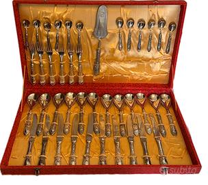 Servizio Posate Placcate in Argento 800 Incompleto