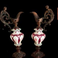 coppi di vasi ..ceramica e bronzo 