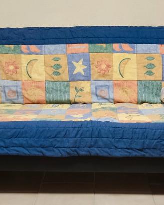 Divano/Letto Matrimoniale con doghe in legno