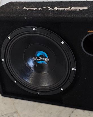 Ciare 32 cm. subwoofer amplificato per auto
