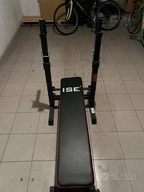 panca piana pieghevole piu bilancere da 10kg