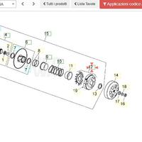 Frizione centrifuga Aprilia Sport city 125 AP85900
