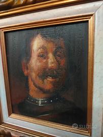 Quadretto autoritratto di Rembrandt 