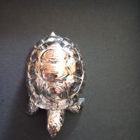 tartaruga placcata in argento 