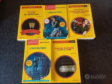 Libri gialli Mondadori - lotto unico 5 volumi a