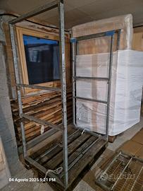 sponde in ferro zincato per pallet