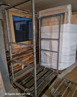 sponde in ferro zincato per pallet