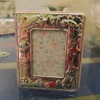 Piccola cornice da bimba in  argento e smalto 🌺