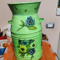 bidone latte decoupage 