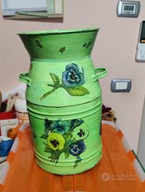 bidone latte decoupage 
