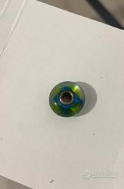 Beads trollbeads vetro verde blu