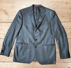 Giacca grigia in lana da uomo. Lebole. Taglia 54.