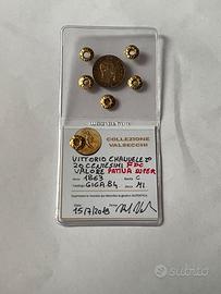 20 Centesimi 1863 V. E. II Milano FDC Patina Super