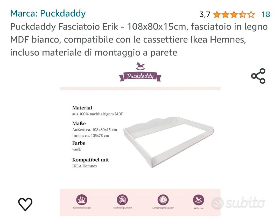 Adattatore fasciatoio cassettiera hemnes - Tutto per i bambini In vendita a  Massa-Carrara