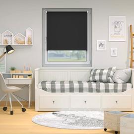 TENDA A RULLO OSCURANTE NERO 75 cm X 160 cm