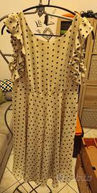 Abito donna Gaudi chiffon pois