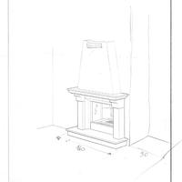 CAMINO PALAZZETTI Monoblocco 78 Frontale + Pietra