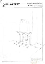 CAMINO PALAZZETTI Monoblocco 78 Frontale + Pietra