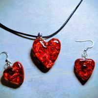 Collana ed orecchini fatti a mano