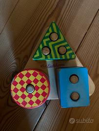 Gioco ad incastro legn Steckspiel aus Holz