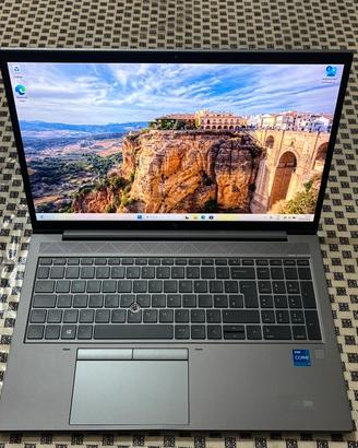 HP ZBook Portatile Intel i7 32GB Ram  GPU Nvidia