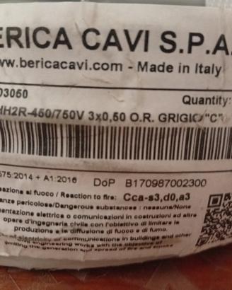 cavo elettrico schermato