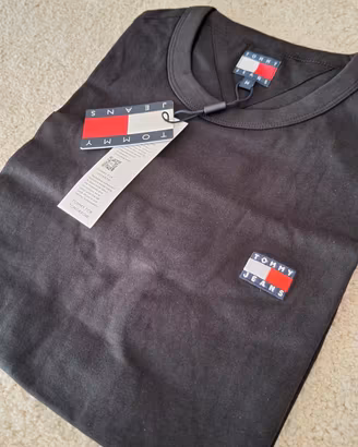 T-Shirt Tommy Jeans Uomo, nera - NUOVA, Taglia M