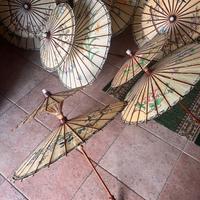 Ombrellino cinese carta dipinta a mano