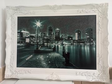 Quadro Brooklyn  brillantato con Swarovski 