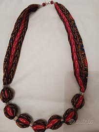 collana etnica in stoffa nuova