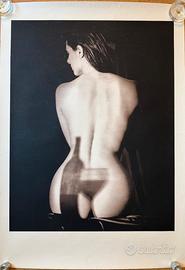 Poster vintage WILLI'S BAR DONNA CON BICCHIERE